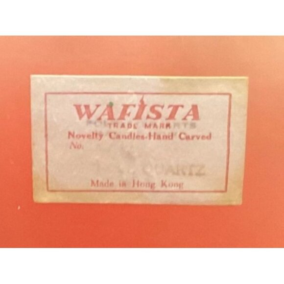 Vtg Rose Quartz Wafista Geisha Sculpture Pink Polyester Arts No 5603 Hong Kong 9 - Picture 6 of 10